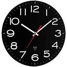 TFA Funk-Wanduhr 60.3509 schwarz