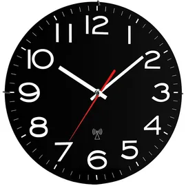 TFA Funk-Wanduhr 60.3509 schwarz