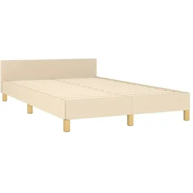 vidaXL Bettgestell 120 x 200 cm Creme