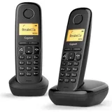 Gigaset Kabelloses Telefon A270 Duo, Telefon, Schwarz