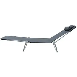 Outsunny Gartenliege 182 x 56 x 25 cm Schwarz
