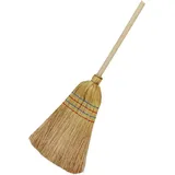 Floraworld Reisstrohbesen 4-Naht mit Stiel 135 cm
