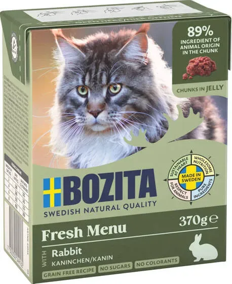 Bozita Feline Häppchen Kaninchen in Gelee - 370 g (Rabatt für Stammkunden 3%)