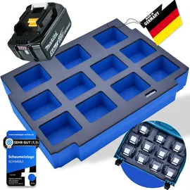 schwäble Schaumeinlage Schaumstoffeinlage für Makita Akku Akkus 11x 3-6ah