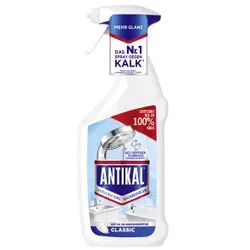 ANTIKAL Kalkreiniger-Spray, Entfernt Seifenrückstände und andere Ablagerungen im Bad, 800 ml - Flasche