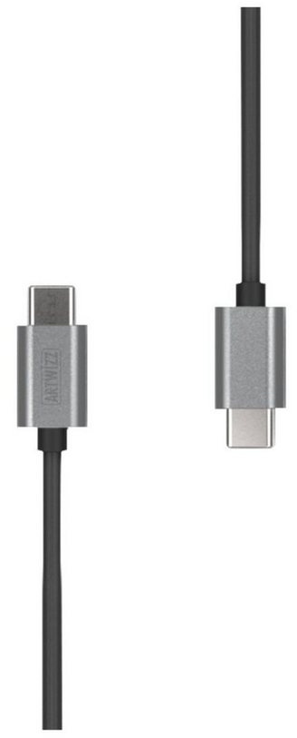 Artwizz USB-C auf USB-C male 2 Meter Kabel, Datenkabel, Ladekabel, Titan Smartphone-Kabel, USB Typ-C 2.0, USB Typ-C 2.0 (200 cm) grau