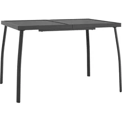 vidaXL Gartentisch Anthrazit 110x80x72 cm Stahlgitter