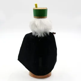 Dekoteam24 Rauchfigur, Schwarz, Holz, 6x17x9 cm, Dekoration, Weihnachtsdekoration