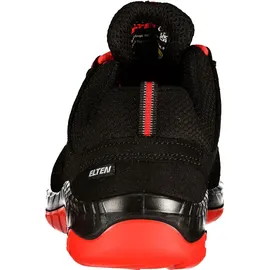 ELTEN Halbschuh MADDOX Low ESD, schwarz-rot, S3, 42