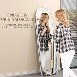 Homcom Ganzkörperspiegel, Metall, Glas