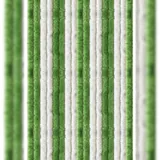 arsvita Flauschvorhang 80x185 cm in Unistreifen grün - weiß, perfekter Insekten- und Sichtschutz für Ihre Balkon- und Terrassentür, viele Farben