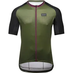 GORE WEAR Herren Trikot Grid Fade Trikot 2.0, utility green/process purple, S