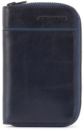 Piquadro B2 Revamp Geldbörse RFID Leder 8 cm  blau