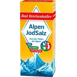 Bad Reichenhaller Alpenjodsalz mit Fluorid + Folsäure Salz, 500,0 g