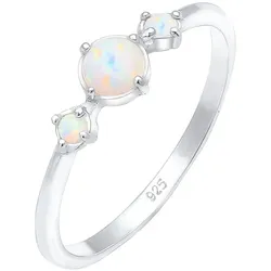 Elli Trend Bandring Trio Geo Vintage Opale 925 Silber 58 Damen 