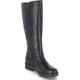 REMONTE Damen R6590 Kniehohe Stiefel, schwarz / 01, 43