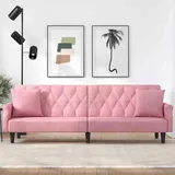 vidaXL Schlafsofa mit Armlehnen Rosa Samt