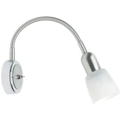 BRILLIANT SOFIA Wandstrahler 37 cm Metall / Glas Eisen / chrom, 55390/77