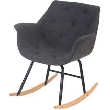 MCW Schaukelstuhl Vaasa T820 Textil 69 x 76 x 69 cm Grau Retro-Design