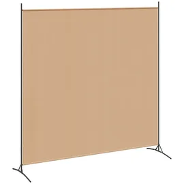 vidaXL Einzel Panel Raumteiler Beige 175 x 180 cm Stoff