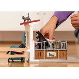 Schleich Horse Club Pferdebox mit Stute und Fohlen 42611