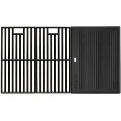 TAINO PRO 6+1 Gusseisen Rost Grillplatte Grillrost Zubehör Set Gasgrill Grill