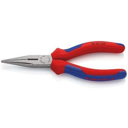 KNIPEX Flachrundzange mit Schneide Radiozange Mehrkomponenten-Griff Poliert