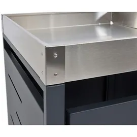 MCW 2er-Mülltonnenverkleidung H40b 110x115x62cm erweiterbar