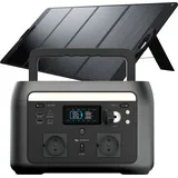 Smartest Xtorm Portable Powerstation 600W mit 200W Solar Panel - 512Wh LiFePO4-Akku, Schnellladung in 1,5 Stunden, 2x AC-Ausgänge (600W, Spitze 10...