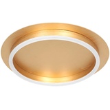 Steinhauer LED-Deckenleuchte Ringlux, goldfarben, Ø 32 cm, Metall