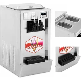 Royal Catering Softeismaschine Gastro Eisherstellung, Silber