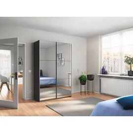 Rauch Schwebetürenschrank Reflect 131 x 210 x 59 cm Grau