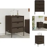 Vidaxl - Gartenschrank Braun 55x59x80 cm Poly Rattan - Outdoor-Schrank - Gartenschrank - Stauraum - Gartenorganisation - Rattan-Möbel