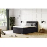 Cotta Boxspringbett COTTA "Simba", schwarz, L:209cm, Komplettbetten, Boxspringbett, Topseller wahlweise mit oder ohne Matratze und Topper bestellbar, Topseller