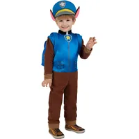 Funidelia Offizielles Chase Paw-Patrol Kostüm para niño, Inklusive: Overall mit Schwanz, Mütze und Rucksack. Größe 3-4 Jahre - Outfit para niños para fiestas, Karneval und Halloween