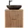 petits-meubles WASCHTISCH 60.6cm Gaia Holz in Eichenoptik und Schwarz