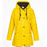 Regenjacke ANKERGLUT "Friesennerz ankerglutsea Regenmantel, Longjacket", Damen, Gr. 36 (S), gelb, Web, Obermaterial: 100% Polyurethan. Futter: 100% Polyester, figurumspielend hüftbedeckend, gerader Abschluss mit Druckknopf, Jacken Regenjacke, auch in Großen Größen erhältlich