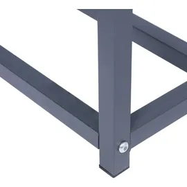 ML-Design Kaminholzregal Metall 187,5 x 70 x 185 cm Außen Anthrazit