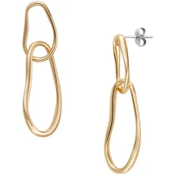 Paar Ohrstecker SKAGEN "Schmuck Geschenk Metall Ohrringe Anja Pebbles, SKJ5007710", silber (gelbgoldfarben, metallfarben), Ohrringe, Damen, Metall