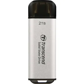 Transcend ESD300 Portable SSD 2 TB USB-C silber TS2TESD300S