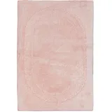 Jute & Co. Bad Madrid Teppich, Farbe, 100% Baumwolle, Light pink, One Size