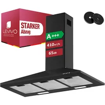 Levivo Wandhaube 90 cm Schwarz