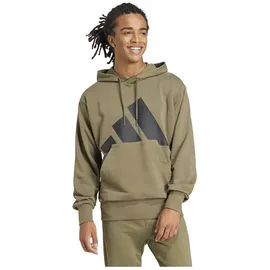 adidas Essentials Big Logo French Terry Kapuzenpullover Olive Strata / Black L