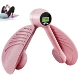 CLIUNT Beckenbodentrainer für Frauen, Oberschenkeltrainer, Trainer Innenschenkel mit Zählfunktion,Beintrainer für Zuhause, Trimmer-Innenschenkel, für Beckenboden(Rose)