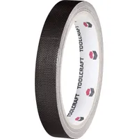 TOOLCRAFT HEB19L10SC HEB19L10SC Gewebeklebeband HEB19L10SC Schwarz (L x B)