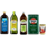De Cecco Olivenöl Set 4x1L Nativ Extra und Olivenöl +Polpa 400gr
