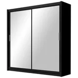 masseno Schwebetürenschrank NAMI 120 x 215 x 61 cm Schwarz