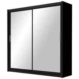 masseno Schwebetürenschrank NAMI 120 x 215 x 61 cm Schwarz