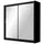 masseno Schwebetürenschrank NAMI 120 x 215 x 61 cm Schwarz