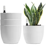 luxuskollektion Selbstwässernder Blumentopf 18 x 18 x 18 cm Weiß